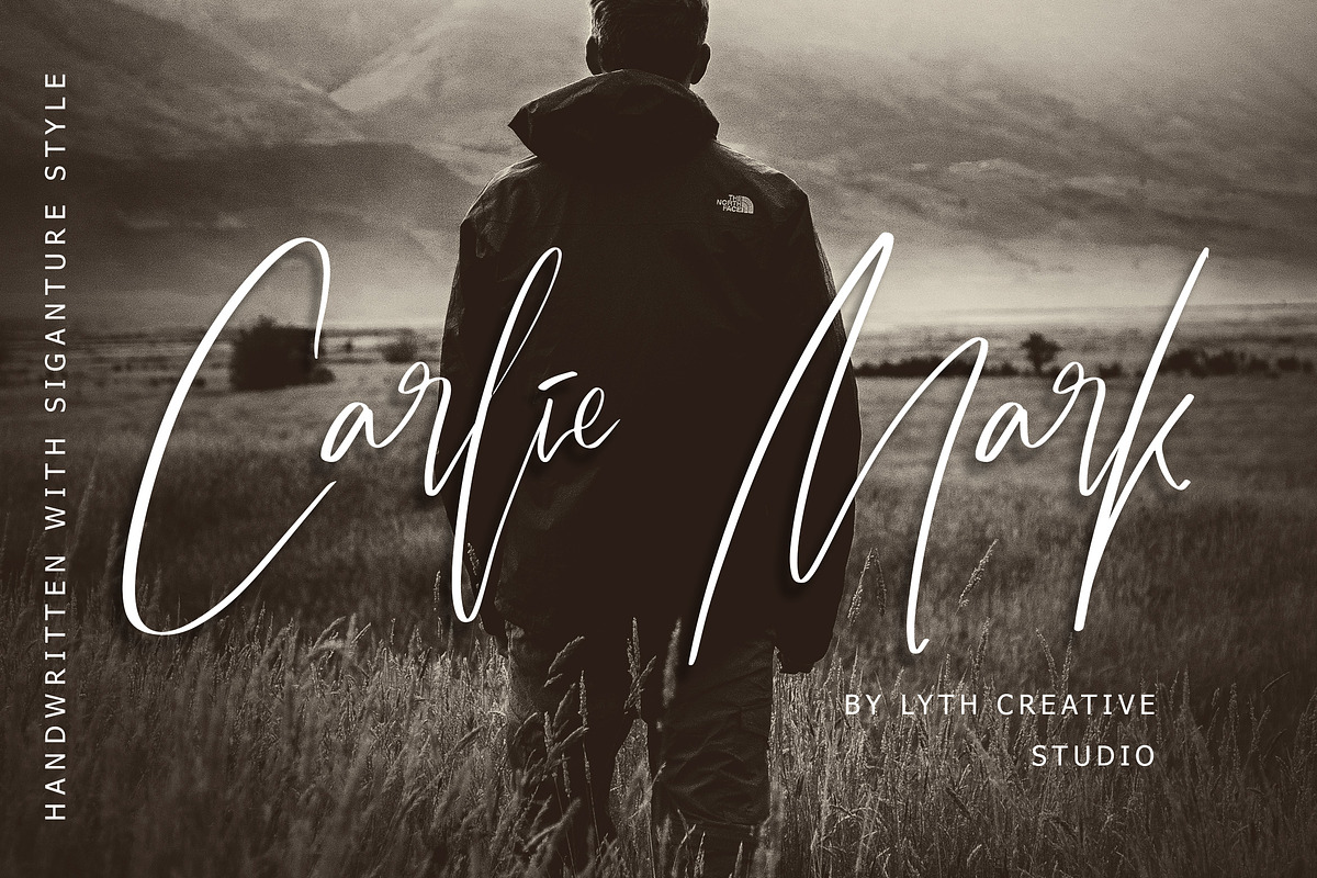 Carlie Mark Handwritten Font, a Script Font by Lythcreative (Photo 1 of 8)