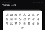 Therapy icons, an Outline Icon by Wencory (Thumbnail 1 of 2)
