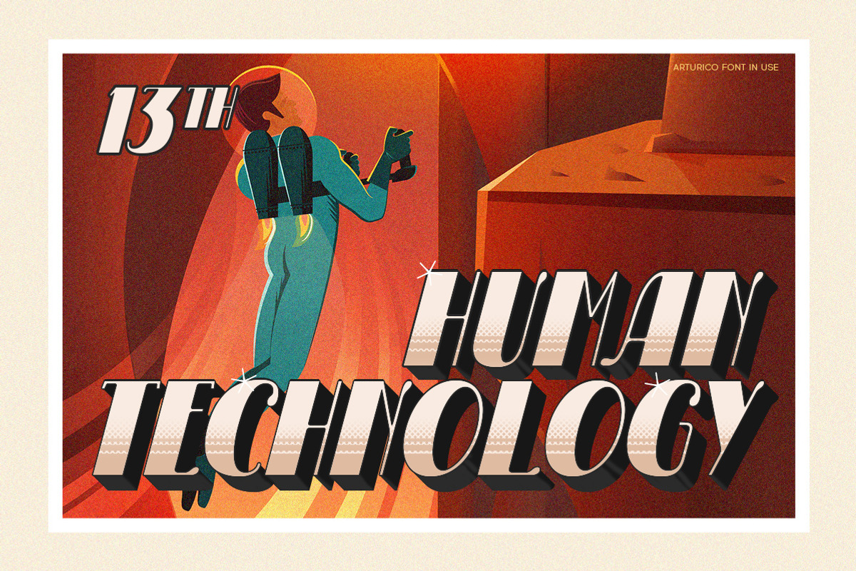 Arturico - Vintage Display, a Font by Letterhend Studio (Photo 9 of 9)