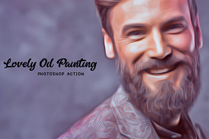 Lovely Oil Painting Photoshop Action