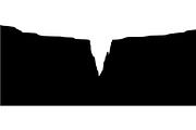 Cliff Landscape Silhouette, an Object Graphic by Creativeshirt (Thumbnail 2 of 20)