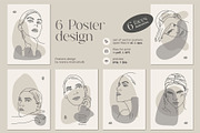 Posters - Line Art Boho Female, a Poster Template by line & plane (Thumbnail 1 of 10)