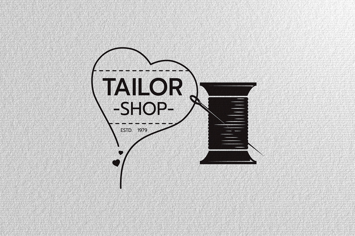 Sewing logo of label vector, a Branding & Logo Template by essense