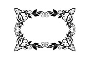 Butterfly Floral Vintage Frame Bundl, an Illustration by Creativeshirt (Thumbnail 27 of 51)