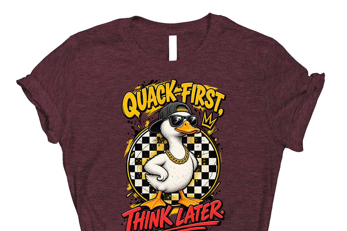 Quack First Think Later Cool PNG, an Object Graphic by Star Graphic Design (Photo 9 of 13)