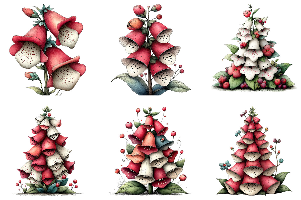 Whimsical Easter Foxglove Clipart, an Illustration by Sublimation Artist (Photo 6 of 7)
