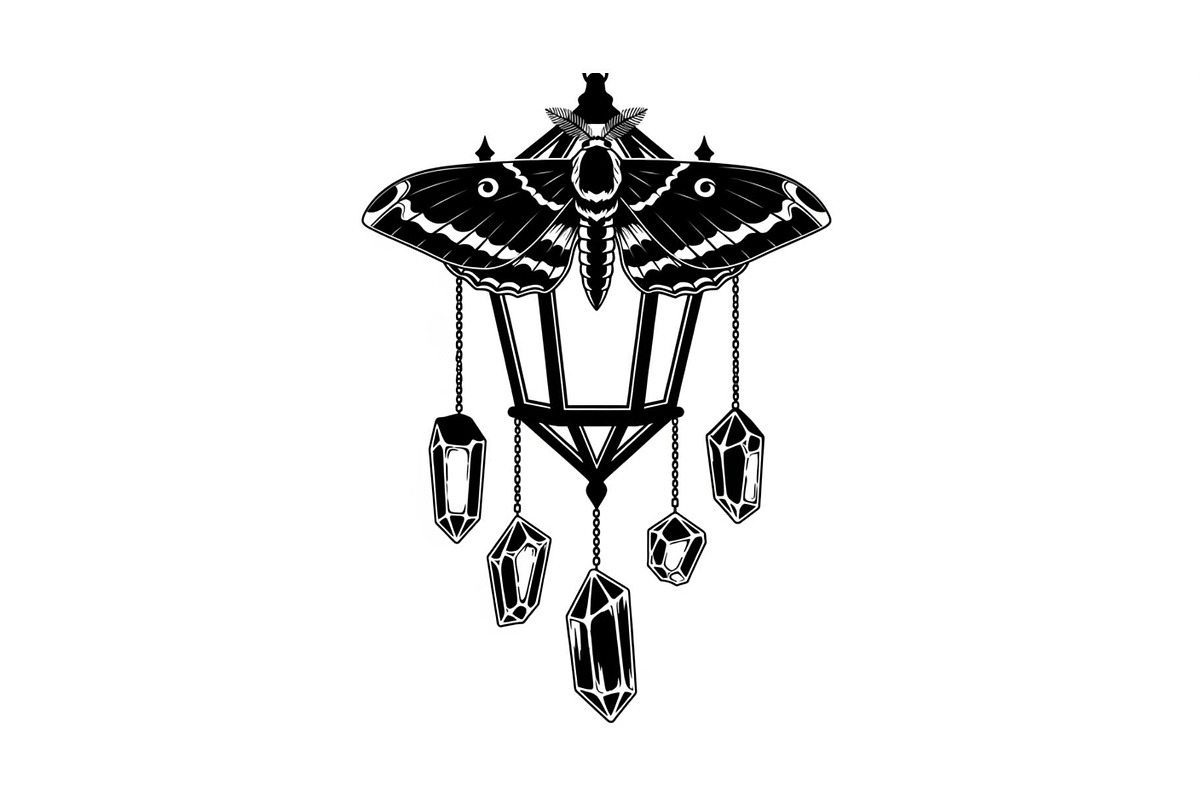 Mystical Moth Lantern Design Bundle, an Illustration by Designs_River (Photo 8 of 31)