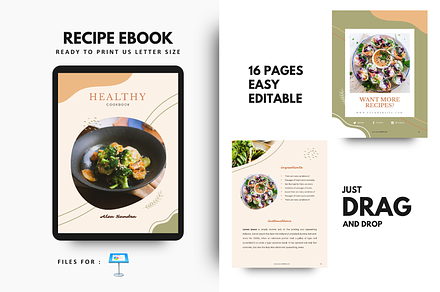 Cookbook keynote template, a Brochure Template by rivatxfz