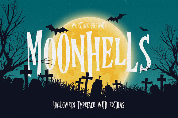 Moonhells Typeface + Extras preview 8