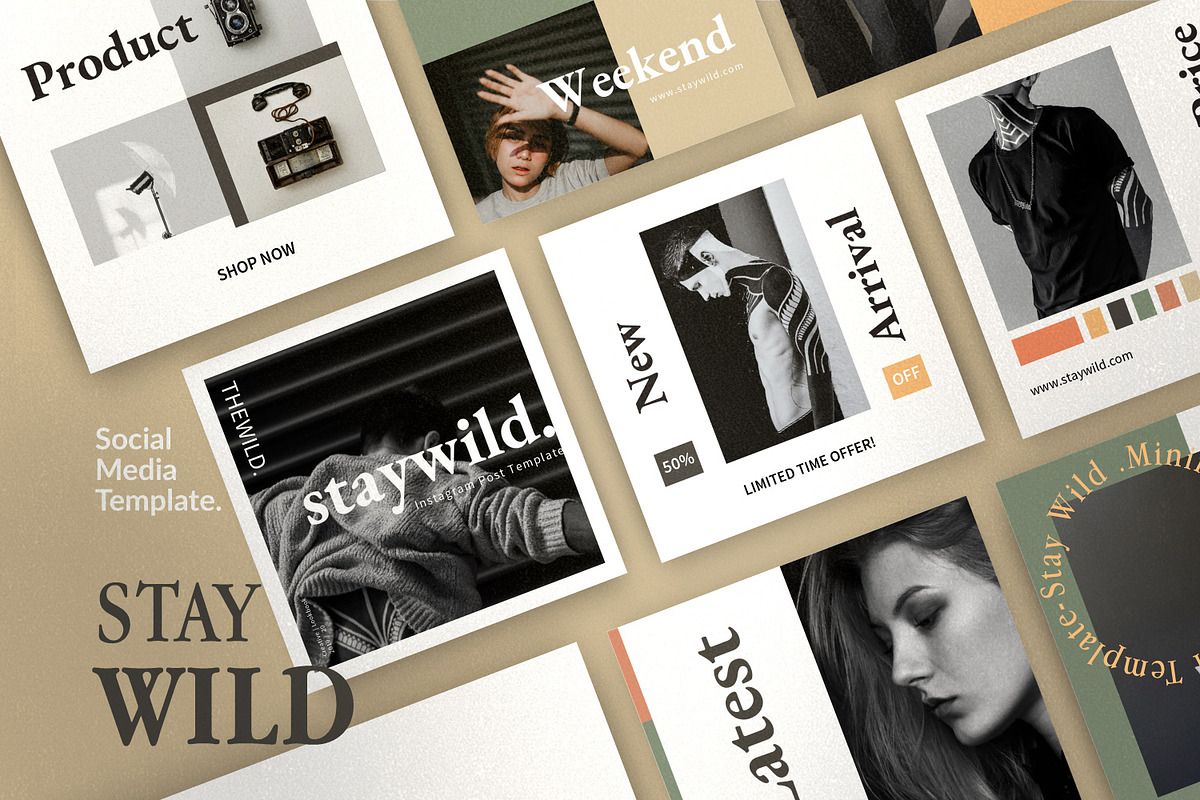 Staywild - Instagram Pack Bundle, a Social Media Template by Dirtytemp Studio (Photo 14 of 14)
