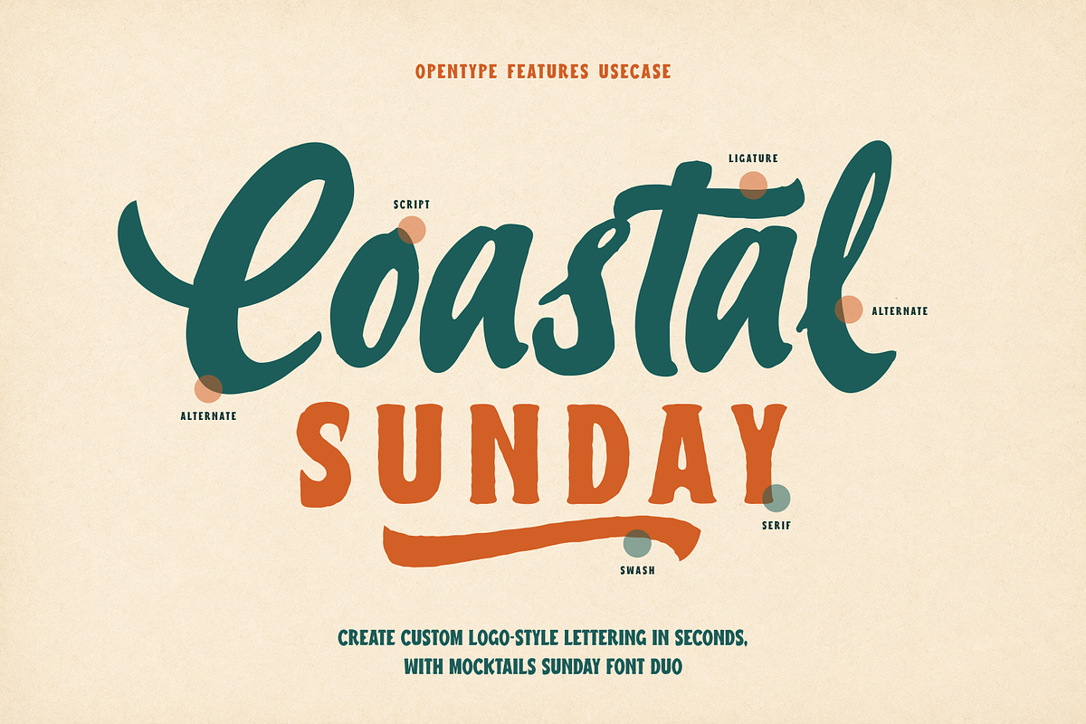 Mocktails Sunday - Tropical Font Duo, a Handwritten Font by agnyhasyastudio (Photo 12 of 17)