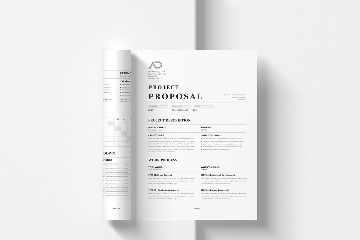 Proposal | MS Word & Indesign, a Stationery Template by design_hut (Photo 6 of 7)
