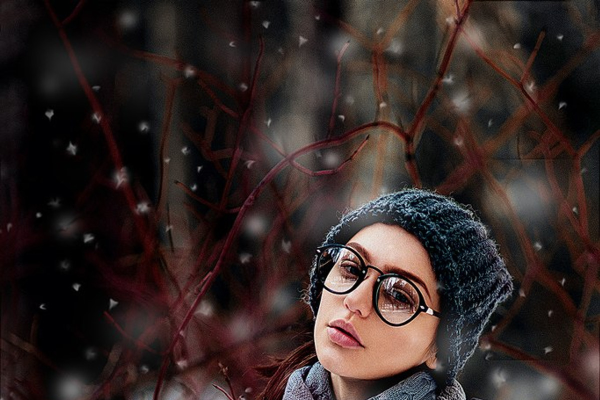Brushes for Photoshop snow flakes, a Brush Add-On by ColorPhoto (Photo 5 of 5)