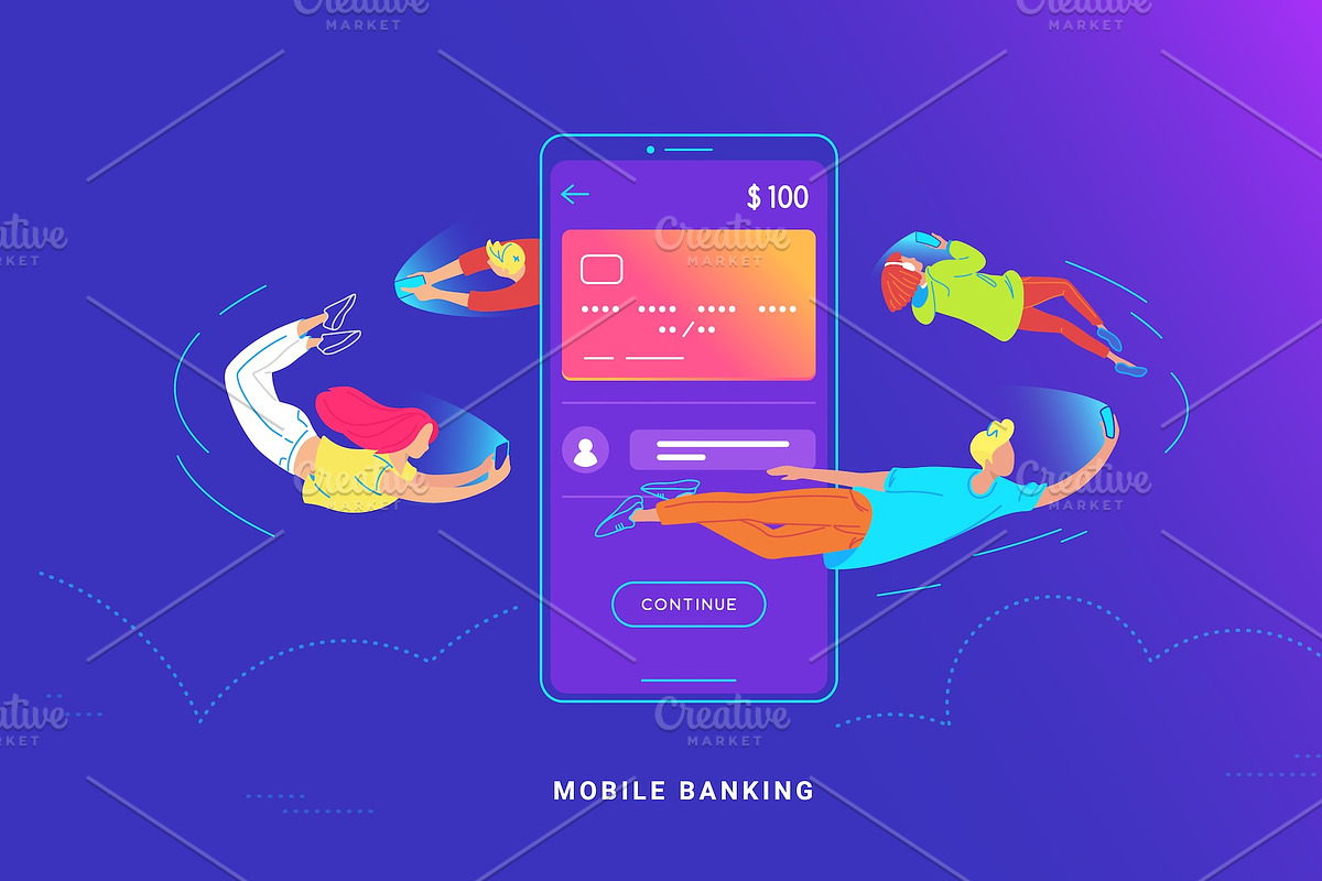 Online Banking & Payments, a Finance Illustration by Julia Tim (Photo 4 of 5)