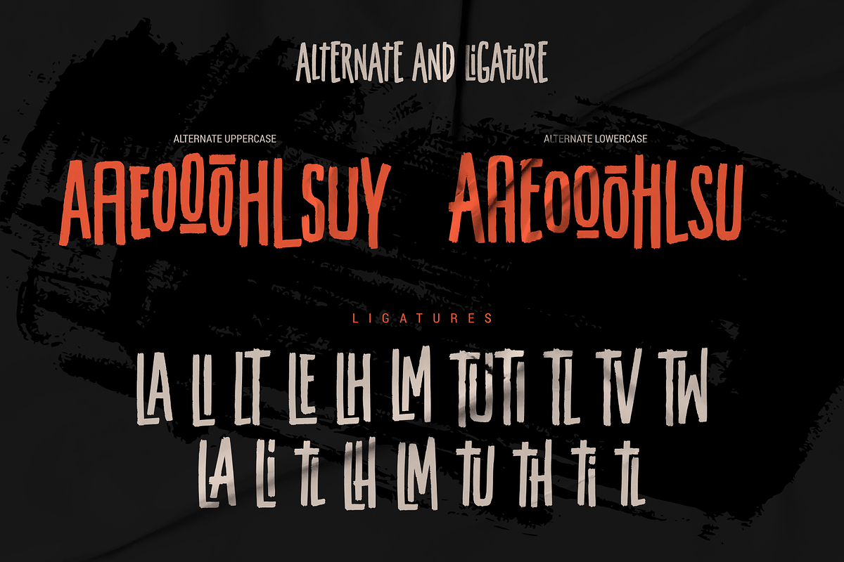 TROBOSH TYPEFACE BRUSH, a Sans Serif Font by 24Design Studios (Photo 4 of 6)