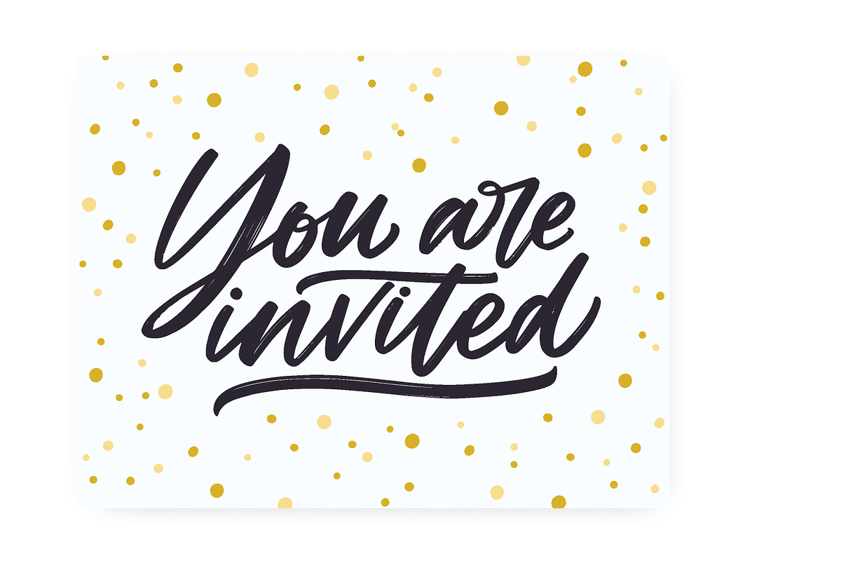 You are invited wedding lettering, a Decorative Illustration by Good Studio (Photo 2 of 3)