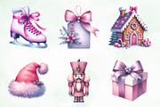 Purple and Pink Christmas Clipart, an Illustration by Creative Art (Thumbnail 6 of 6)