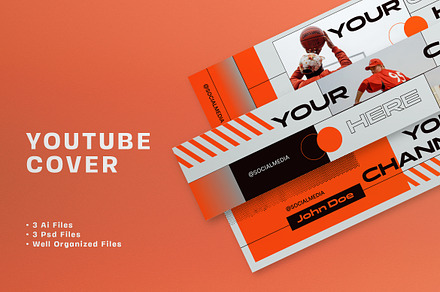 Minimalist Sport YouTube Cover, a Social Media Template by graphicook