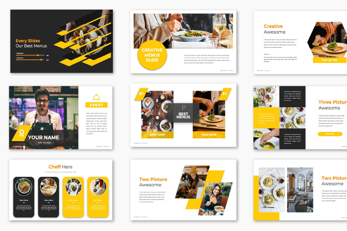 Every Restoran PowerPoint preview 3