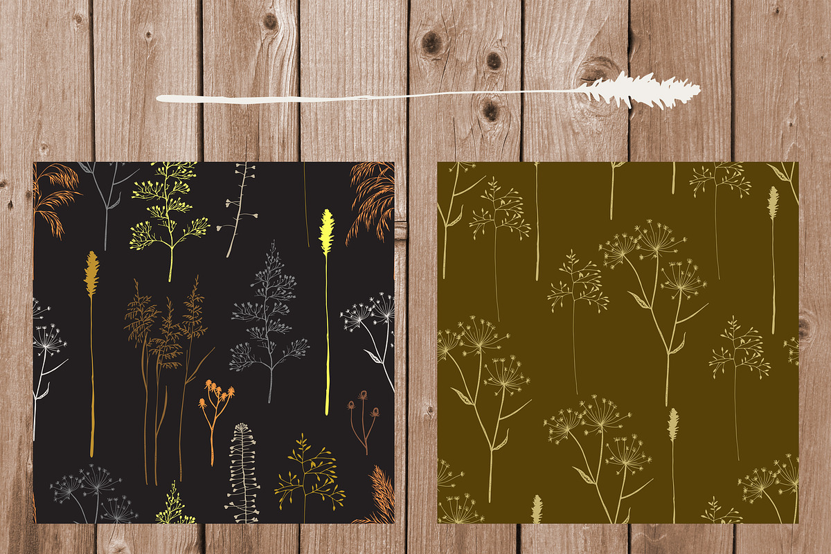 Wildflowers Digital Papers, a Pattern Graphic by Hand drawn Boutique (Photo 6 of 8)