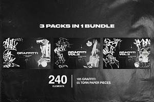 Graffiti & Torn Paper Bundle 3 Packs