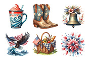 Watercolor the Great American Clipar, an Illustration by Daily.Designs (Thumbnail 4 of 4)