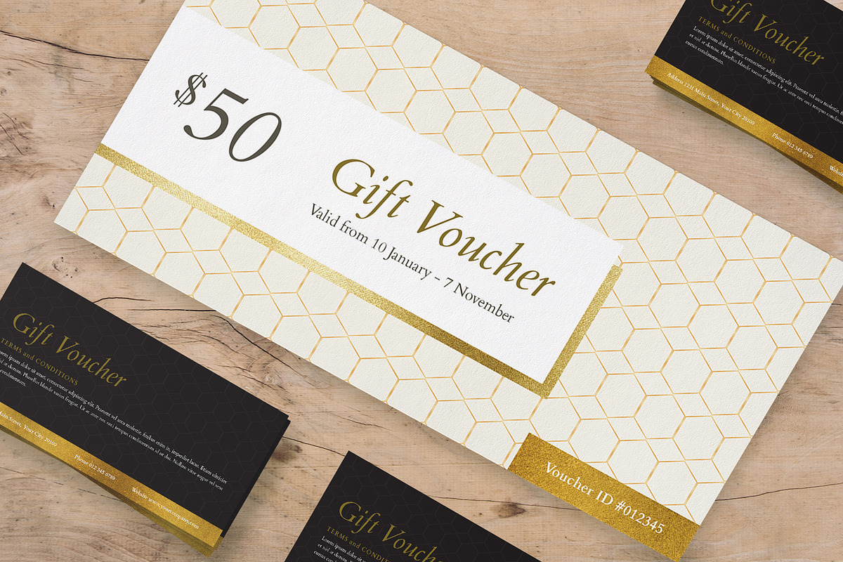 Elegant Gift Voucher, a Card Template by Creativestoree (Photo 2 of 3)
