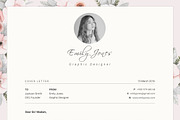 Floral Pattern CV-Resume Template *C, a Resume Template by Showy68 Template (Thumbnail 5 of 5)