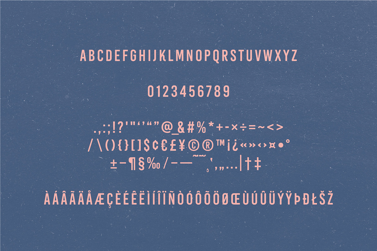 Quaker - Sans-Serif Americana Font preview 3