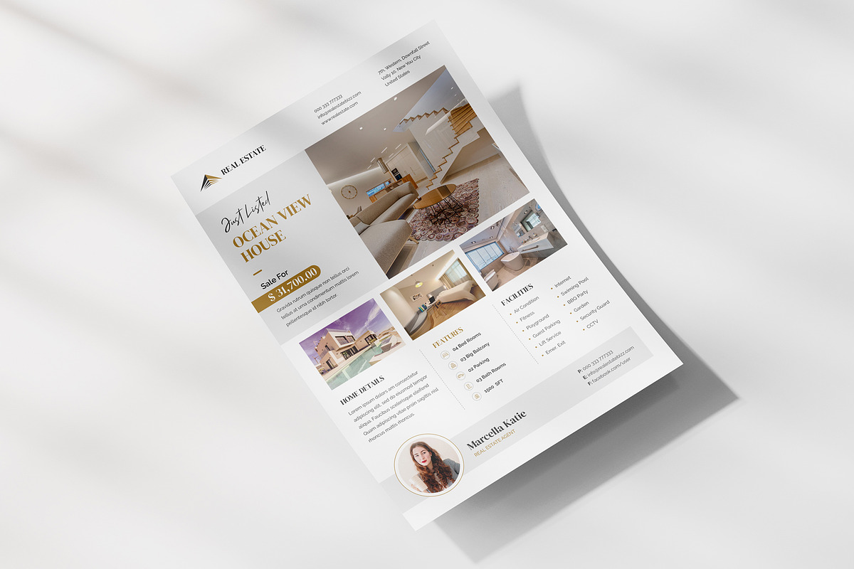 Real Estate Flyer, a Flyer Template by OrcShape (Photo 2 of 5)