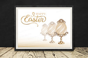 SET / 4 / Golden Eggs for EASTER, a Decorative Illustration by Nadin_Lebedeva (Thumbnail 5 of 8)
