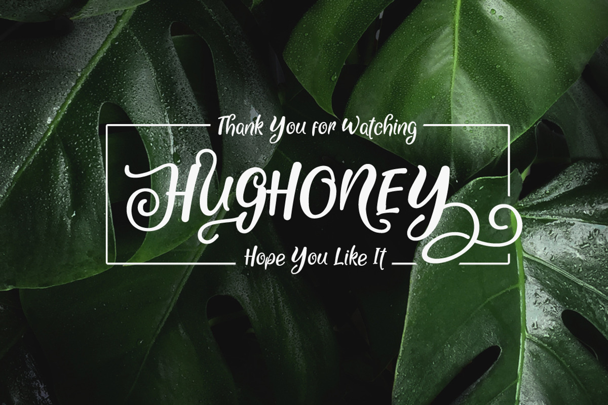 Hughoney Script preview 8