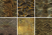 Gold Waves Seamless Patterns, a Pattern Graphic by PrintablesByFranklyn (Thumbnail 4 of 4)