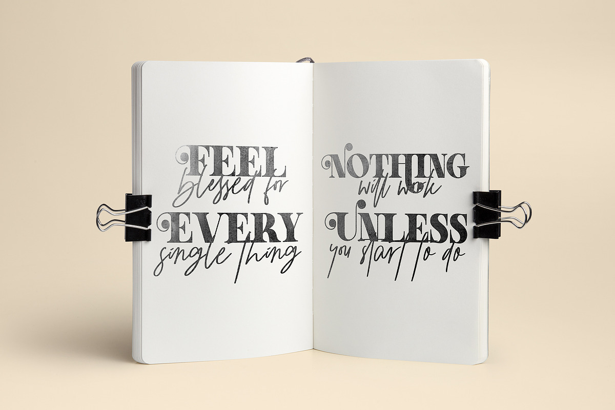 Boho Stay Pretty Swirl Serif Font, a Serif Font by Airotype (Photo 9 of 13)