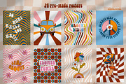Groovy. Retro collection, an Illustration by EasyArt (Thumbnail 5 of 9)