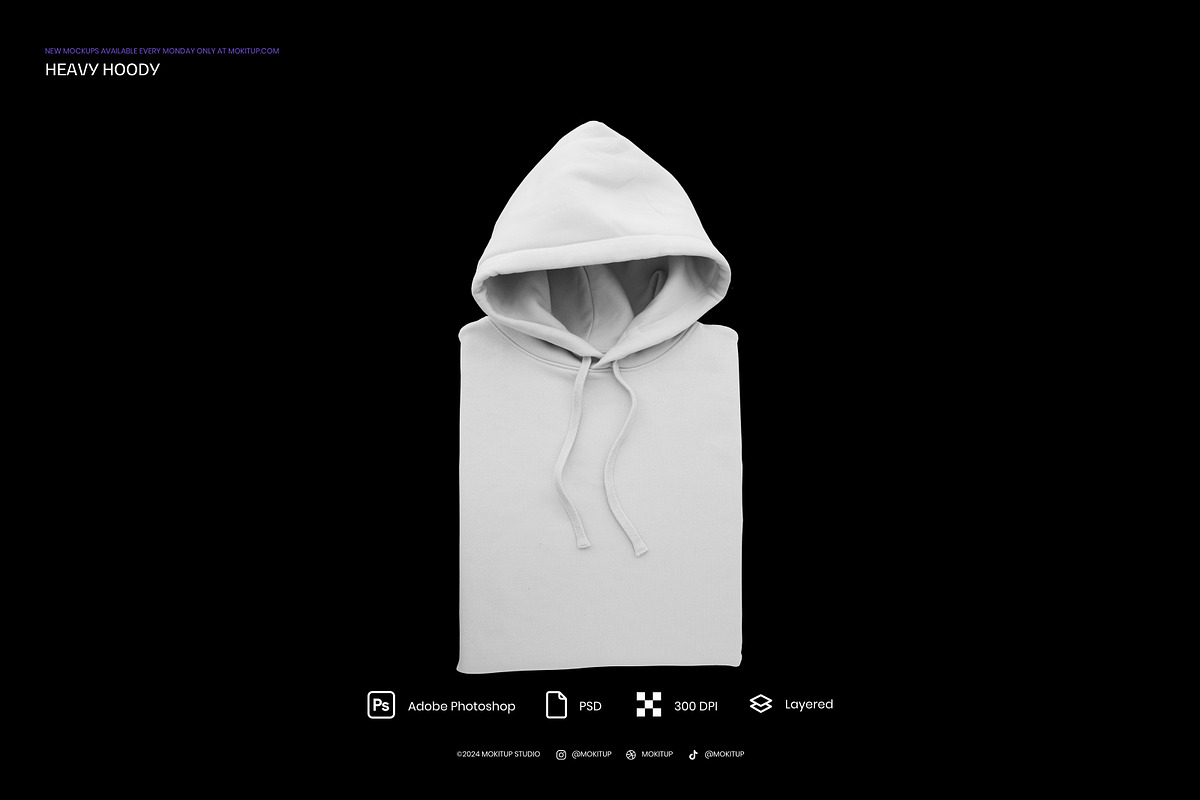 MOKITUP: Heavy Hoody Mockup, a Hoody Mockup by MOKITUP (Photo 6 of 6)