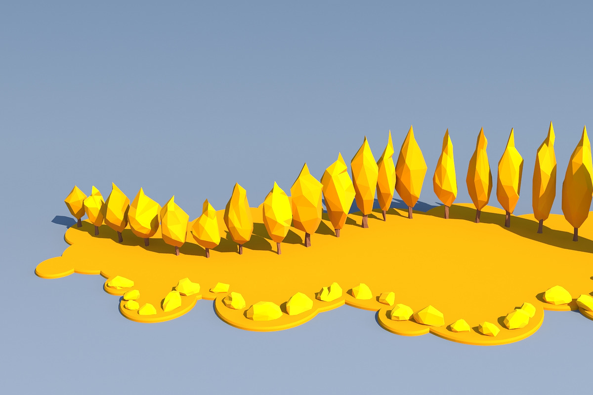 Trees and Bushes Pack - 02, an Environmental 3D Model by Saintpix (Photo 10 of 26)