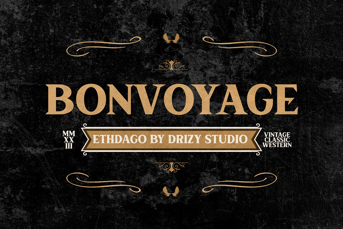 Ethdago - Vintage Classic Font, a Serif Font by Drizy (Photo 9 of 9)