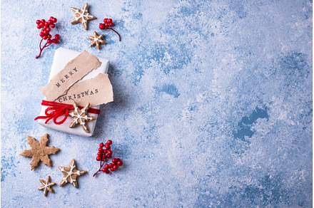 Christmas festive background with, a Holiday Photo by Yulia Furman