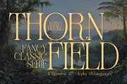 Thornfield - Classy Serif Typeface, a Serif Font by HipFonts (Thumbnail 1 of 10)