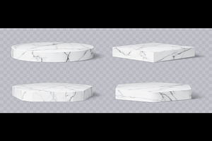 3d marble podium stage pedestals