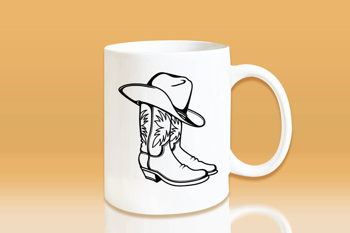 Cowboy boots, western hat vector, an Object Illustration by TanchaArt (Photo 4 of 7)
