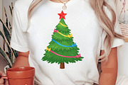 Colorful Coquette Christmas Tree Png, an Illustration by Designking (Thumbnail 4 of 5)