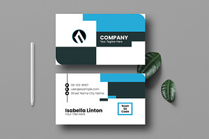 Modern Business Card Layout, a Business Card Template by MightyDesign