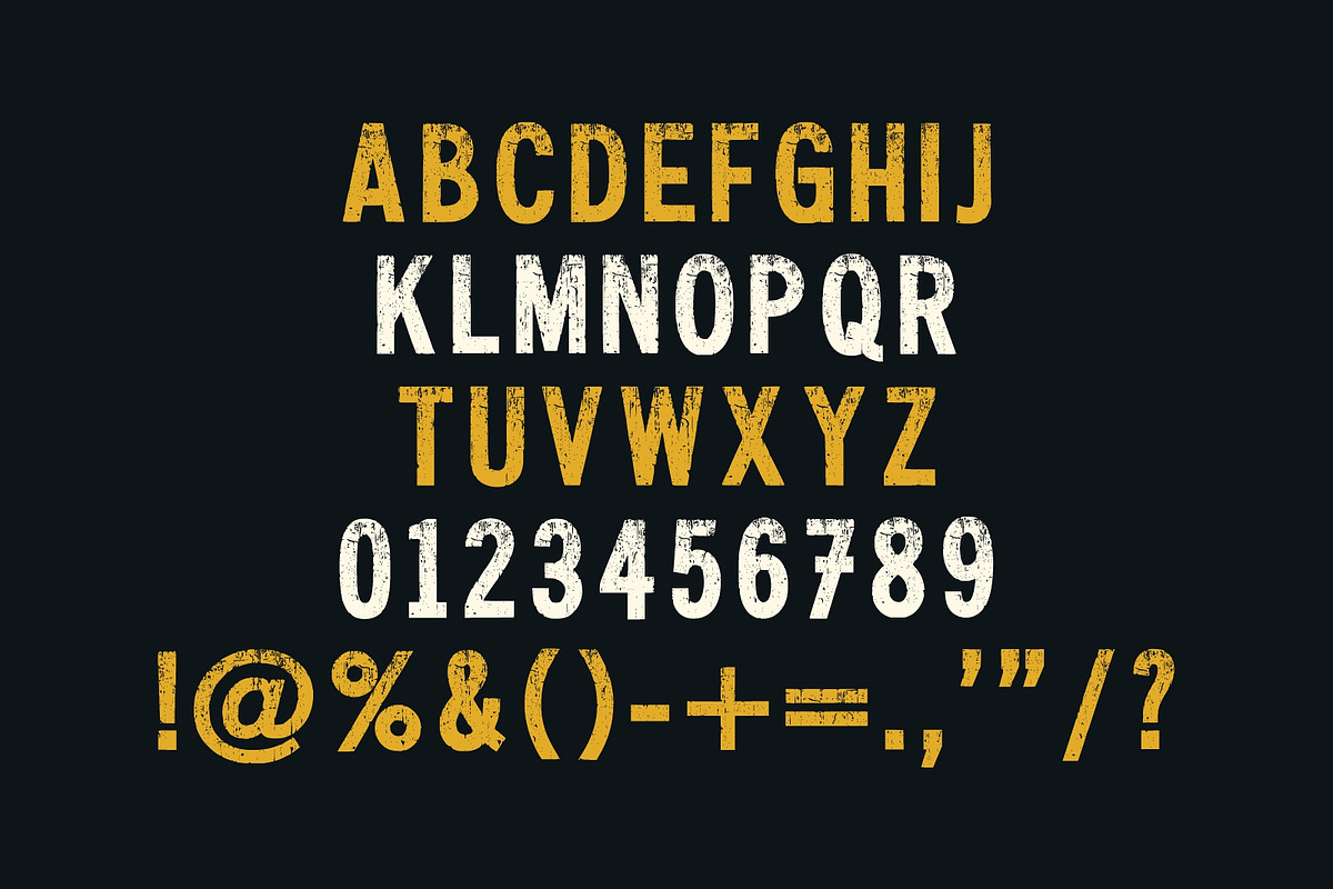 Distress Texture - Bold Grunge Font, a Sans Serif Font by Limited.studio (Photo 6 of 6)