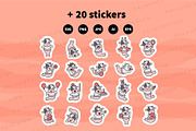 Cute Kawaii Cow Mermaid Character, an Animal Illustration by Palau (Thumbnail 12 of 12)