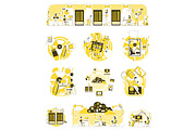 Storage media concept illustrations, a Technology Illustration by IMG visuals characters (Thumbnail 1 of 9)