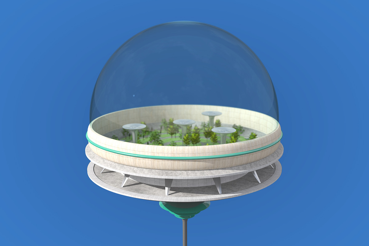 Futuristic Architecture Skyscraper 9, an Architecture 3D Model by Daniel Mikulik (Photo 2 of 10)