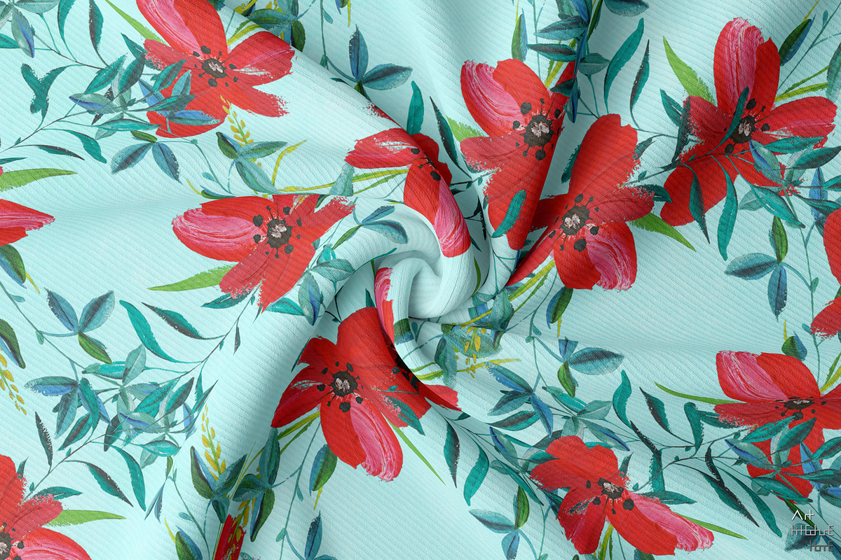 Seamless Floral Crystal Textures, a Pattern Graphic by Arthitecture Home (Photo 8 of 11)
