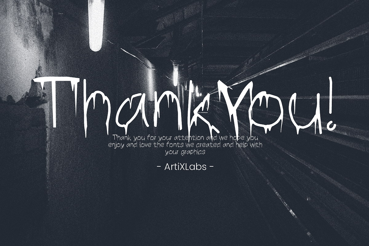 Brabe Creepy Drip Horror Font, a Handwritten Font by ArtiXLabs (Photo 9 of 9)